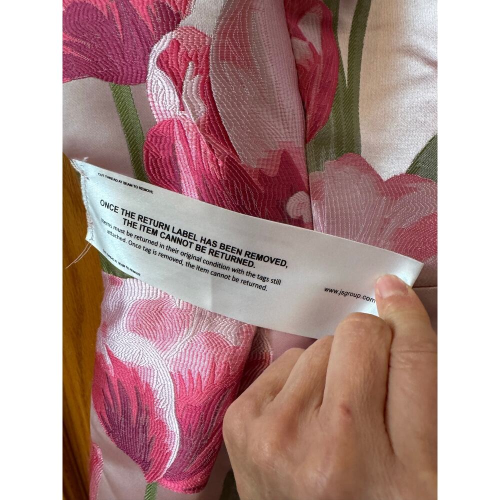 Elegant Kay Unger Farryn Pink Floral Cocktail Midi Dress Size 10 (New) - Picture 5 of 8